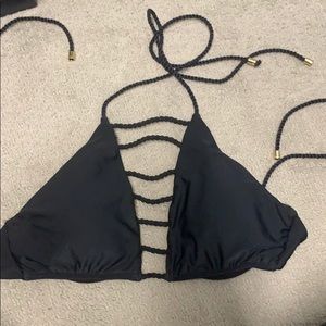 Abercrombie and Fitch Black Swim Top